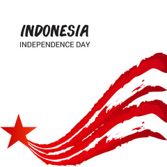 Fototapeta na wymiar Indonesia Independence Day.