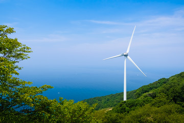 日ノ岬パークからの眺望 風車