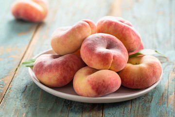 Fototapeta na wymiar Ripe fig peaches.