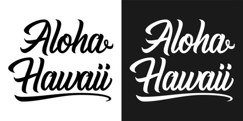 Summer lettering of Aloha Hawaii © Дмитрий Майер