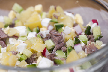 Russian national dish - okroshka