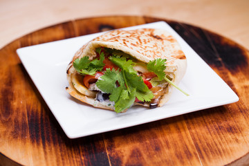 tacos arabes is traditional food in mexico and puebla city