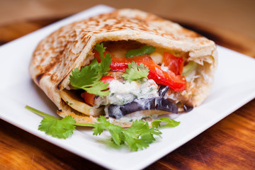 tacos arabes is traditional food in mexico and puebla city