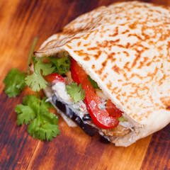 tacos arabes is traditional food in mexico and puebla city