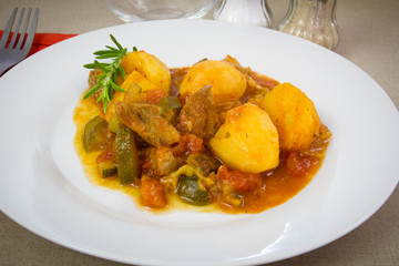 fricassée de porc 