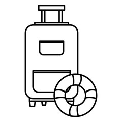 suitcase travel with float