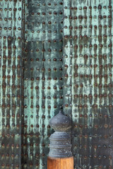 Rusty gate at Nijo Castle, Kyoto, Japan.