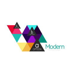 Triangle shape design abstract business logo icon design. Company logotype branding emblem idea