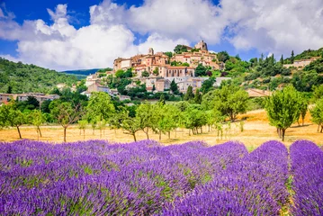 Deurstickers Simiane-la-Rotonde, Provence in France © ecstk22