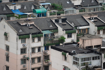 Chinese roof tops