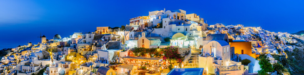 Oia sunset, Santorini - Greek Islands - obrazy, fototapety, plakaty