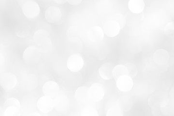 A brilliant white background with circles and ovals of different sizes. Template for a greeting card for the New Year.