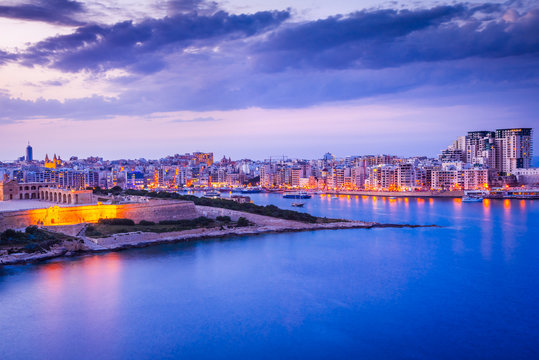 Malta, La Valletta and Silema