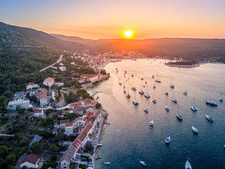 Obrazy na Plexi  Chorwacja z lotu ptaka