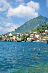 Fototapeta na wymiar der beliebte Urlaubsort Limone sul Garda am Gardasee,Lombardei,Italien