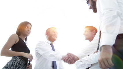 Fototapeta na wymiar handshake business partners.the business concept.
