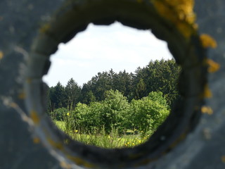 Schieferplatte mit Loch