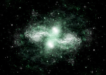 galaxy in a free space