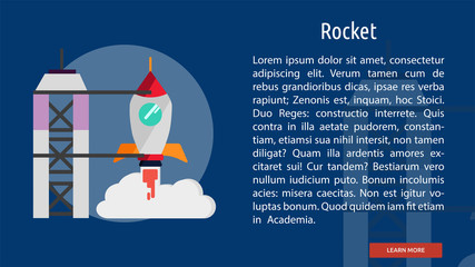 Rocket Conceptual Banner Design