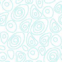 Organic abstract shapes vector seamless pattern. Modern simple background with hand drawn rounded shapes.