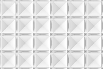 Obraz premium 3d rendering. modern seamless geometric square and triangle pattern wall background.