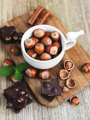 Chocolate and nuts