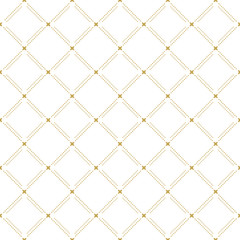 Fototapeta premium Geometric dotted vector pattern. Seamless abstract modern dotted golden texture for wallpapers and backgrounds