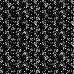 abstract seamless pattern of spirals