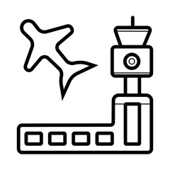 Airport icon vector