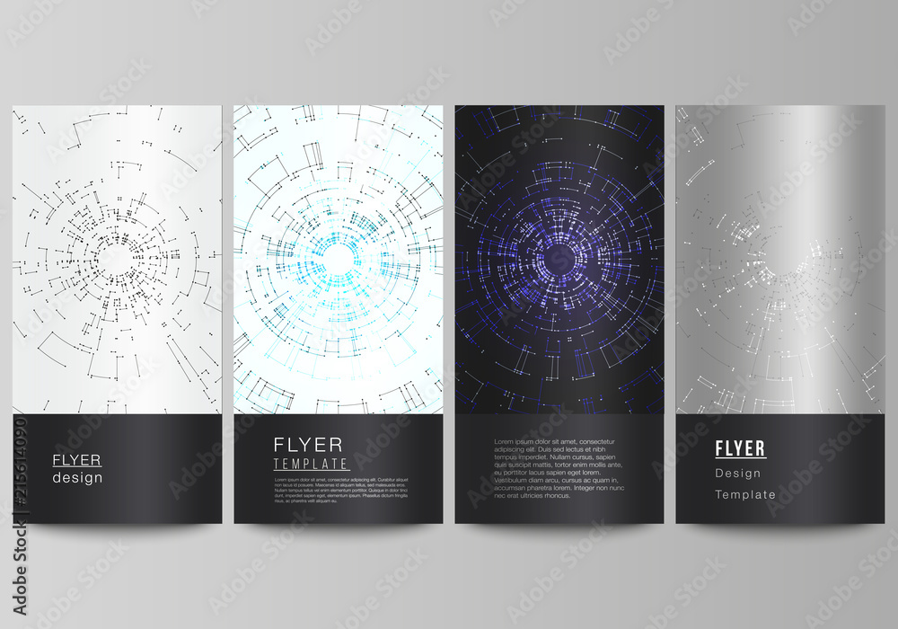 Poster the minimalistic vector illustration of editable layout of flyer, banner design templates. network c