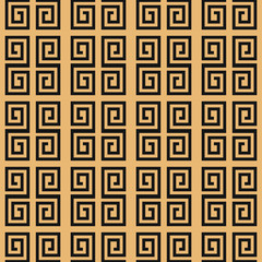 Seamless vector meander pattern. Fashion textile print with greek design. Greece fabric background.
