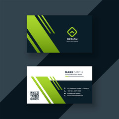 dark green business card professional design
