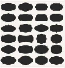 Blank frame and label collection