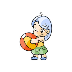 Cutest kid. Illustration isolated on white background. Design element for print, t-shirt, poster, card, banner.