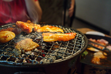 korean barbecue grilled bulgogi