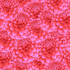 Pink Dahlia Seamless Background