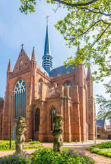 View at the Church of Saint Walpurga in Veurne - Belgium
