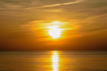 Obraz premium Beatiful sunset in the baltic sea