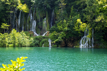 Waterfalls Plitvice Lake Trees