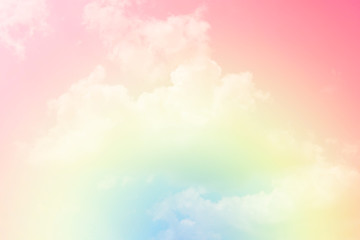 Obraz na płótnie Canvas abstract cloud pastel background