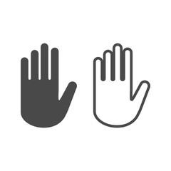 Hand icon sign
