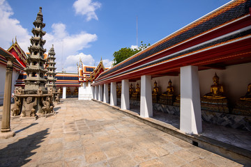 Wat Pho or Wat Phra Chetuphon Vimolmangklararm Rajwaramahaviharn is one of Bangkok's oldest temples, it is on Rattanakosin Island, directly south of the Grand Palace.