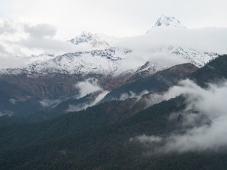 Fototapeta na wymiar Annapurna mountains in Nepal