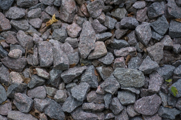 Texture of coarse gravel