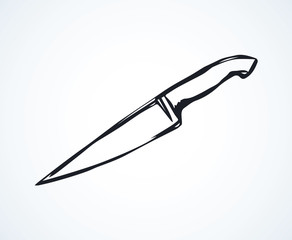 Obraz premium Knife. Vector drawing