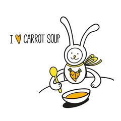 bunny rabbit and carrot soup
