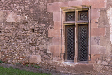 Windows of an ancient medieval castle