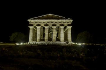 Paestum Night Temples