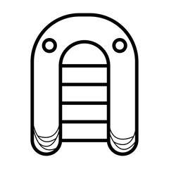 Inflatable boat  icon