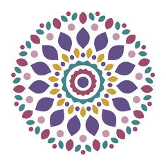 Mandala Logo. Geometric Decoration Ornament.